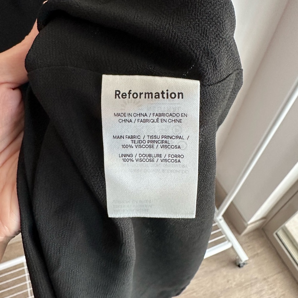Reformation Nikita Maxi Dress in Black - Picture 6 of 8